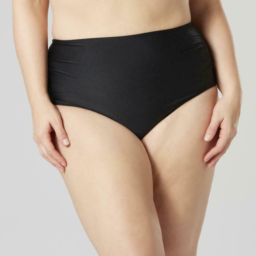 Tropical Escape Tricot Black Bikini Bottom NWT